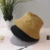 Sombrero de pescador, logo estampado, sombrero tipo cubo para montañismo al aire libre, sombrero de algodón ligero de color liso para hombre, venta al por mayor para mujer