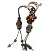 Chaveiro de Obsidiana Prateada Mazu Pingente para Bolsa de Celular Atacado Moderno Pingente de Obsidiana Preto Dourada Natural Dropshipping Cabacinho