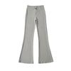 Calças Casuais Slim Micro Flare Quentes de Primavera e Verão 2025 Femininas de Cintura Alta com Cordão Slim para Arrastar no Chão Calças Esportivas