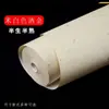 Papel para Caligrafia Longo, Espesso, Tingido com Cera e Salpicado de Ouro, Semi-Cru e Semi-Processado, para Criação de Caligrafia e Inscrição em Competições