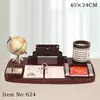 Fábrica de Origen 2026 Calendario de Escritorio de Secuoya de Gama Alta Adorno de Escritorio Ejecutivo de Madera de Lujo para Oficina