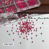 Acessórios pequenos de zircônia rosa choque para nail art, decorações de diamante, diamantes de fundo plano, item popular de celebridade da internet super brilhante, mini diamantes ultra brilhantes atacado