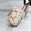 Bolsa de carrito de gran capacidad impermeable de cuero PU bolsa de viaje bolsa de viaje de corta distancia bolsa de equipaje bolsa de mano de dibujos animados