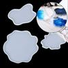 Nubes Creativo Cristal Goteo Pegamento Molde para Posavasos Hecho a Mano DIY Adornos Molde de Silicona Individual de Mesa Resina Epoxi de Silicona