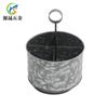 Cesta de Almacenamiento de Hierro Simple de Cocina Escandinava Organizador de Utensilios Cesta Redonda para Cubiertos Bolso de Mano Cesta para Manualidades
