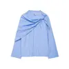 Camisa Bufanda de Rayas Multifuncional de Verano para Mujer Estilo Europeo y Americano 2025 6812