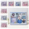 Comercio Exterior Transfronterizo Serie Labubu Cuaderno de Cuero 64K Set Divertido de Papelería Cuaderno Planificador Combo de Arte con Cuentas Venta al por Mayor