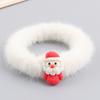 Novo Natal Leite Chá Cor Plush Anel de Cabelo Amazonas Cross-border Papai Noel Corda Cabeça Couro Tendão Corda de Cabelo Acessórios de Cabelo