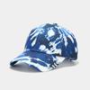 Gorra de béisbol tie-dye gorra impresa en 3D viaje al aire libre graffiti visera curva sombrero para el sol gorra tie dye