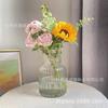 Decoração Simples de Vaso de Vidro para Sala de Estar, Vaso para Flores, Plantas Verdes, Flores Frescas, Bambu da Sorte, Hidroponia Vermelha, Xuzhou Zhuotong
