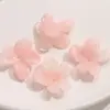 Parche de accesorio de resina de estilo antiguo con flor de cerezo de cinco pétalos translúcida y degradado original para aretes, joyería para orejas y llaveros DIY