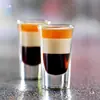 Juego de Vasos Espesos de 30ml para Bar B52 Vasito para Shots Cortos Imitación Bambú Juego de Madera Maciza