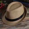 Sombrero de Sol de Verano con Bordes Ligeramente Enrollados, Sombrero de Paja, Estilo Simple, Estilo Británico, Ala Corta, Versátil, Casual, Sombrero Transpirable