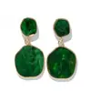 Pendientes Geométricos Asimétricos de Aleación con Goteo de Aceite, Simples y Modernos, Transfronterizos Europeos y Americanos, Pendientes de Estilo Lujoso Accesible, Pendientes para Mujeres