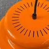 Lustre de sala de jantar laranja estilo nórdico de meados do século, mesa de jantar laranja estilo japonês criativa, luminária pendente Bauhaus para sala de jantar