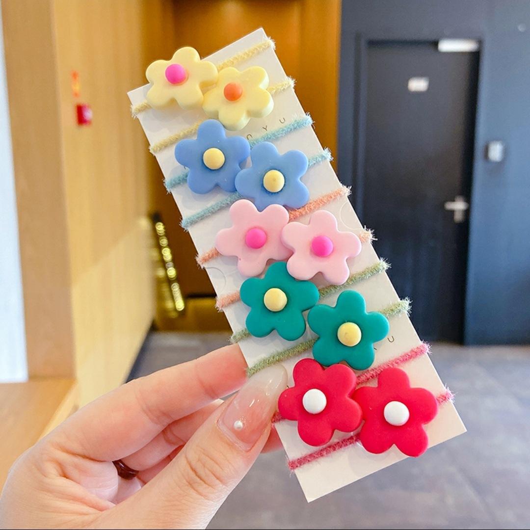 毛绒拇指圈卡通皮筋