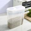 Caixa de Armazenamento de Pote Selado para Cozinha Grãos Tampa Plástica Pote de Armazenamento Pote Selado com Trava Balde para Frutas Secas À Prova de Umidade
