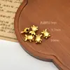 Contas Espaçadoras Grandes Tradicionais Banhadas a Ouro, Contas Soltas para Pulseiras de Miçangas DIY, Pingentes de Fio Vermelho e Acessórios para Joias