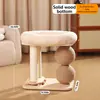 Placa Arranhador para Gatos, Casa para Gatos, Brinquedo Integrado, Plataforma Giratória, Brinquedo de Pássaro para Gatos, Autoentretenimento, Alívio do Tédio, Brinquedo de Autoentretenimento para Filhotes, Suprimentos para Pets