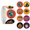 500 PCs roll-up feliz Halloween crianças brinquedo animal graças decoração adesivo etiqueta etiqueta