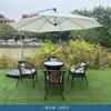 Mesas y Sillas de Exterior Ratán Balcón Mesa de Centro Pequeña Silla de Ratán Combinación de Tres Piezas Mesa de Té de Ocio Silla de Ratán para Patio Exterior