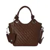 Bolsa de alta qualidade com padrão trançado de nicho para mulheres, nova moda 2026, bolsa transversal versátil, bolsa de mão requintada, bolsa tipo saco