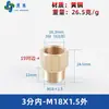 Adaptador de manómetro de cobre puro, reductor con roscas internas y externas M5M6M8M10M12M14*1.5M16 G1/4