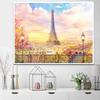 Pintura de diamantes, diamantes completos, Nuevo paisaje romántico, Torre Eiffel, 5d punto de diamante, punto de cruz, sala de estar, dormitorio, comedor