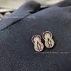 Collar Hebilla de Herradura Ferrer Dorada V Estilo Nuevo Diamante Rosa Forma de Ocho Diamante Blanco Diamante Empalmado Pulsera Pendiente Temperamento Conjunto para Mujer