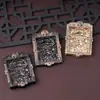 Colgante Pixiu de aleación Xianglong, carcasa de aleación electrochapada, caja vacía, marco de aleación lujoso para thangka