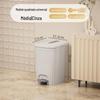 Lixeira de cozinha para casa Sala de estar de alto valor com tampa Vaso sanitário grande Pedal de vaso sanitário