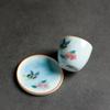 Ilustración de un Cubo de Agua, Sala de Té Dulce de Cerámica Estilo Chino, Juego de Té Kung Fu, Posavasos, Bandeja de Té Resistente al Calor, Accesorios para Ceremonia del Té, Pintado a Mano