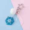 Decorações de Natal, Floco de Neve Atmosfera de Inverno Pingentes para Corrente de Celular, Chaveiros, Acessórios de Resina Atacado, Venda Direta do Fabricante