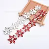 Atacado Colorido Seis Flores Diamante Marquise Cristal de Vidro Corrente Curta DIY Decoração de Cinto de Roupa Acessórios de Fivela de Strass para Sapato Bolsa