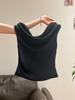 Camiseta Blanca Irregular de Manga Corta y un Solo Hombro para Mujer, Atuendo Súper Estiloso Ootd para Verano 2026, Top Ajustado con Hombro Diagonal