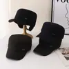 Gorra de Lana y Algodón para Hombres de Mediana Edad y Mayores, Gorra de Béisbol Cálida de Invierno para Papá con Forro de Felpa y Protección para las Orejas, Gorra a Prueba de Frío para Abuelo