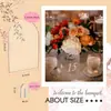 30 letreros de asiento acrílicos con forma de arco impresos DIY acrílico transparente en blanco decoraciones de fiesta letreros de mesa de boda