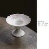 Quemador de Incienso Redondo Pequeño de Cerámica Hecho a Mano Miyan para Uso Doméstico, Diseño de Peonía Pintado a Mano Pura, Base Exquisita para Quemador de Incienso, Accesorio para Incienso
