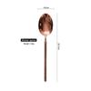 Comercio Exterior Cobre Rojo Acero Inoxidable Vajilla Redonda Cuchara para Sopa Cuchillo para Bistec Tenedor Principal Cuchara para Café Postre Té Nuevo Material Personalización