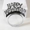 Decoración para Fiesta de Fin de Año y Día de Año Nuevo 2025 Diadema Dorada Plateada para el Cabello Adorno para la Cabeza de Papel de Aluminio Hebilla para la Cabeza Venta al por Mayor