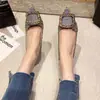 Elegantes Zapatos de Tacón Alto de Punta Fina Adelgazantes para Mujer, Novedad Otoño 2025 Estilo Coreano Punta Fina Hebilla Cuadrada Sexy Zapatos de Salón para Mujer