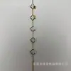 Pulseira de Trevo Popular Dupla Face Transfronteiriça Aço Titânio 13mm Não Desbota Joia de Luxo Leve de Alta Qualidade