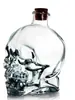 750ml180ml380m botella de vino creativa de calavera botella de vidrio botella de vino de calavera botella de vino botella de manualidades
