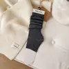 Nuevos Calcetines de Lana con Media Suela para Mujer Otoño/Invierno 2026, Calcetines Holgados de Color Sólido Estilo Coreano de Media Pantorrilla, Calcetines con Pie para Mujer, Calcetines Largos