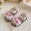 Sapatos de Princesa Lolita Doces com Renda para Meninas Tendência 2026 Verão Novo Sandálias com Tira de Laço e Solado Macio