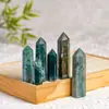 Planta Acuática Natural Ágata Cristal Hexagonal Pilar de Punta Única Piedra Cruda de Ágata Gema Pulida Pilar de Cristal Adorno Fabricante Mayorista