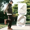 Sapatos de couro genuíno com sola de espuma, sapatos femininos retrô versáteis, sapatos brancos, mocassins femininos de sola grossa, sapatos confortáveis e que não cansam para mulheres