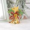 Colgante de campana navideña Jingchen Campana dorada navideña Decoraciones colgantes para árbol de Navidad Suministros para decoración navideña