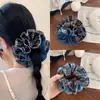 Scrunchies Súper Elegantes para Mujer 2025 Nuevo Otoño e Invierno Estilo Perezoso de Lujo Versión Coreana Scrunchies Ligas para el Cabello