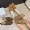 Zapatillas casuales de un paso para mujer, punta cerrada, esquema de color americano, zuecos para mujer Rad, punta redonda, para ir al trabajo, en stock, correa de hebilla media